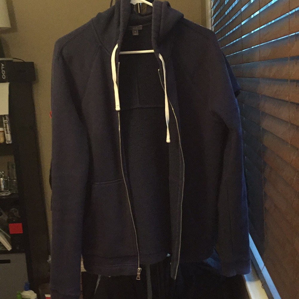 Vance blue zip-up hoodie